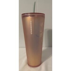 Starbucks Copper Rose Gold Mermaid Siren Soft‎ Touch Tumbler Venti/24 Oz